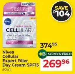 Dis-Chem Nivea Cellular Expert Filler Day Cream SPF15 offer