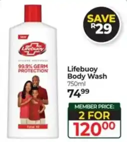 Dis-Chem Lifebuoy Body Wash offer