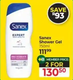 Dis-Chem Sanex Shower Gel offer