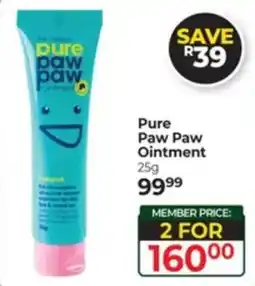 Dis-Chem Pure Paw Paw Ointment offer