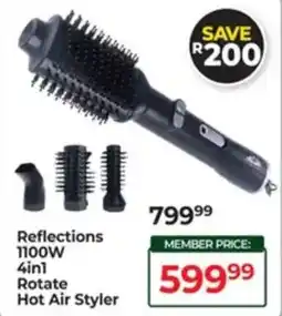 Dis-Chem Reflections 1100W 4in1 Rotate Hot Air Styler offer