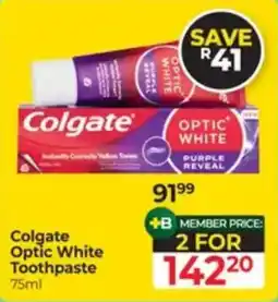Dis-Chem Colgate Optic White Toothpaste offer