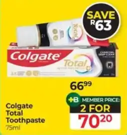 Dis-Chem Colgate Total Toothpaste offer