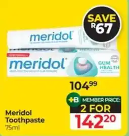 Dis-Chem Meridol Toothpaste offer