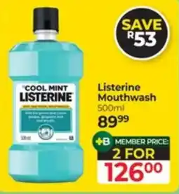 Dis-Chem Listerine Mouthwash offer