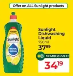 Dis-Chem Sunlight Dishwashing Liquid offer