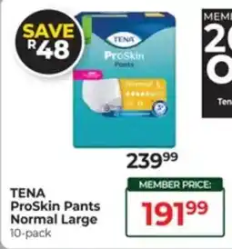Dis-Chem Tena ProSkin Pants Normal Large offer