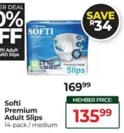 Dis-Chem Softi Premium Adult Slips offer