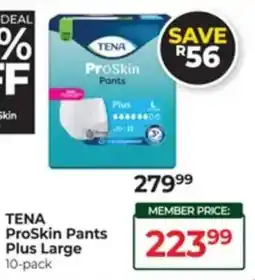 Dis-Chem Tena ProSkin Pants Plus Large offer