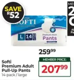 Dis-Chem Softi Premium Adult Pull-Up Pants offer