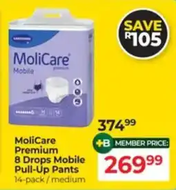 Dis-Chem MoliCare Premium 8 Drops Mobile Pull-Up Pants offer