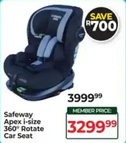 Dis-Chem Safeway Apex i-size Rotate Car Seat offer