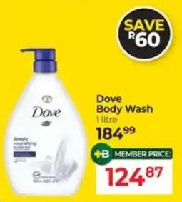 Dis-Chem Dove Body Wash offer