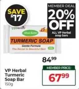 Dis-Chem VP Herbal Turmeric Soap Bar offer