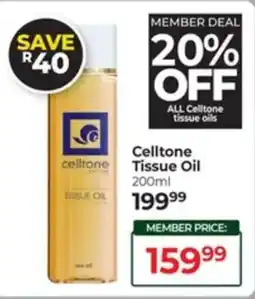Dis-Chem Celltone Tissue Oil offer
