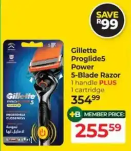 Dis-Chem Gillette Proglide5 Power 5-Blade Razor offer