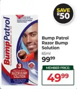 Dis-Chem Bump Patrol Razor Bump Solution offer
