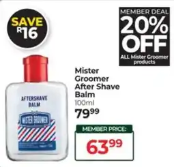 Dis-Chem Mister Groomer After Shave Balm offer