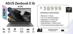 Computer Mania Asus Zenbook S 16 offer