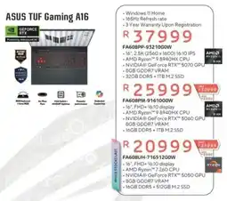 Computer Mania Asus TUF Gaming A16 offer