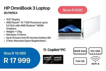 Computer Mania HP OmniBook 3 Laptop offer