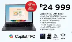 Computer Mania Acer Aspire 14 AI offer
