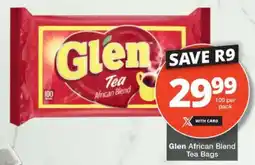 Checkers Glen African Blend Tea Bags offer