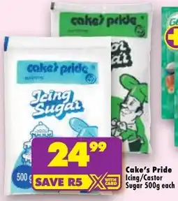 Shoprite Cake's Pride Icing/ Castor Sugar offer
