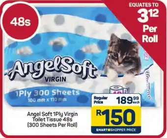 Angel Soft 1Ply Virgin Toilet Tissue