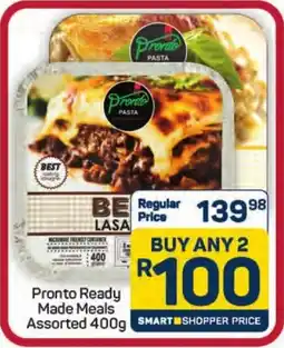 Pick n Pay Hypermarket Pronto Ready Made Meals Assorted offer