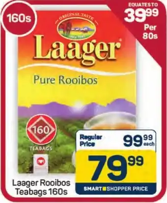 Pick n Pay Hypermarket Laager Rooibos Teabags offer