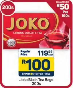 Pick n Pay Hypermarket Joko Black Tea Bags offer