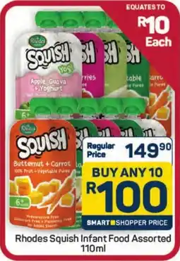 Pick n Pay Hypermarket Rhodes Squish Infant Food Assorted offer
