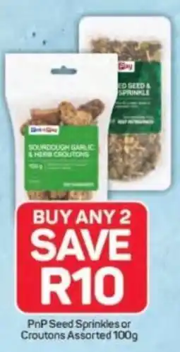 Pick n Pay PnP Seed Sprinkles or Croutons Assorted offer
