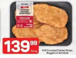 Pick n Pay PnP Crumbed Chicken Strips, Nuggets or Schnitzel offer