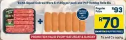 Pick n Pay Bomb Squad Oukraal Wors and PnP Hotdog Rolls offer