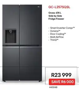 Makro LG Side by Side Fridge Freezer offer