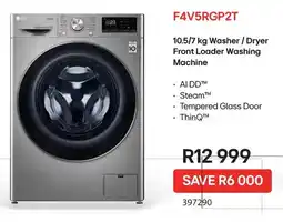 Makro LG Washer/ Dryer Front Loader Washing Machine offer