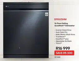 Makro LG 14-Place Setting QuadWash Dishwasher offer