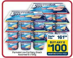 Pick n Pay Hypermarket Parmalat Low Fat Dairy Snack Assorted 6 x 100g offer