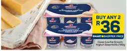 Pick n Pay Clover Low Fat Smooth Yoghurt Assorted 6 x 100g offer