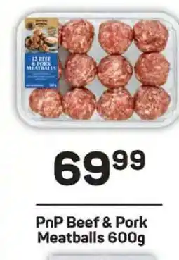 Pick n Pay PnP Beef & Pork Meatballs 600g offer