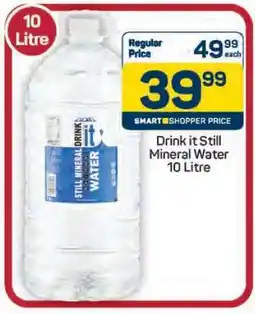 Pick n Pay Hypermarket Drink It Still Mineral Water 10 Litre offer