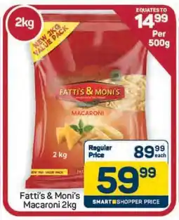 Pick n Pay Hypermarket Fatti's & Moni's Macaroni 2kg offer