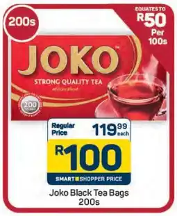 Pick n Pay Hypermarket Joko Black Tea Bags 200s offer