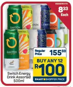 Pick n Pay Hypermarket Switch Energy Drink Assorted 500ml offer