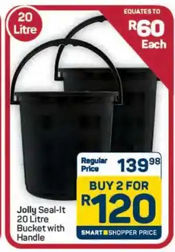 Pick n Pay Hypermarket Jolly Seal-It 20 Litre Bucket with Handle offer