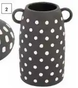 Builders Warehouse Ceramic Dot Swirl Vase 217mm x 125mm x 215mm 850026894 offer