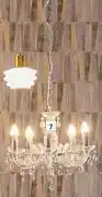 Builders Warehouse Eurolux Odile 5 Light Acrylic Chandelier Clear 555130 offer