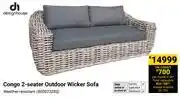 Builders Warehouse Design House Congo 2 Seater Outdoor Wicker Sofa 850023283 offer